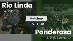 Matchup: Rio Linda High vs. Ponderosa  2019