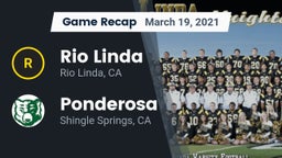 Recap: Rio Linda  vs. Ponderosa  2021