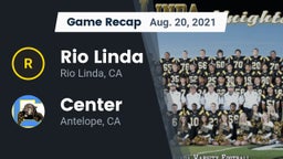 Recap: Rio Linda  vs. Center  2021