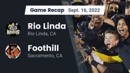 Recap: Rio Linda  vs. Foothill  2022
