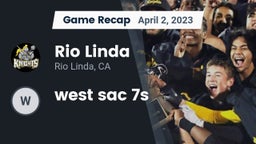 Recap: Rio Linda  vs. west sac 7s 2023