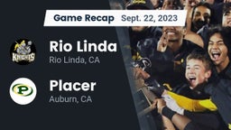 Recap: Rio Linda  vs. Placer  2023