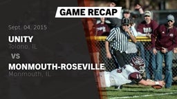 Recap: Unity  vs. Monmouth-Roseville  2015