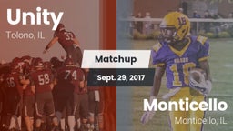 Matchup: Unity  vs. Monticello  2017
