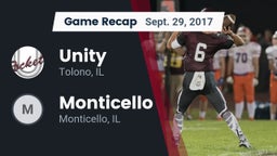 Recap: Unity  vs. Monticello  2017