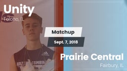 Matchup: Unity  vs. Prairie Central  2018