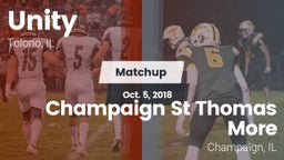 Matchup: Unity  vs. Champaign St Thomas More  2018