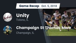 Recap: Unity  vs. Champaign St Thomas More  2018