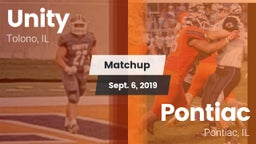 Matchup: Unity  vs. Pontiac  2019