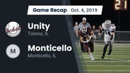 Recap: Unity  vs. Monticello  2019