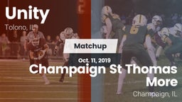 Matchup: Unity  vs. Champaign St Thomas More  2019