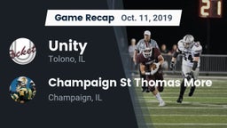 Recap: Unity  vs. Champaign St Thomas More  2019