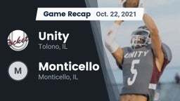 Recap: Unity  vs. Monticello  2021