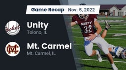 Recap: Unity  vs. Mt. Carmel  2022