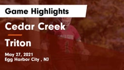 Cedar Creek  vs Triton  Game Highlights - May 27, 2021