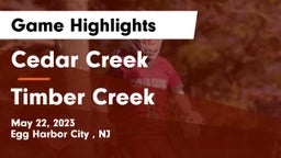 Cedar Creek  vs Timber Creek  Game Highlights - May 22, 2023