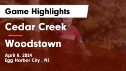 Cedar Creek  vs Woodstown  Game Highlights - April 8, 2024