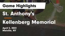 St. Anthony's  vs Kellenberg Memorial  Game Highlights - April 5, 2022