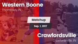 Matchup: Western Boone High vs. Crawfordsville  2017