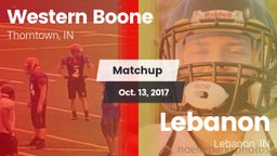 Matchup: Western Boone High vs. Lebanon  2017