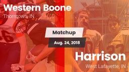 Matchup: Western Boone High vs. Harrison  2018