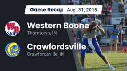 Recap: Western Boone  vs. Crawfordsville  2018