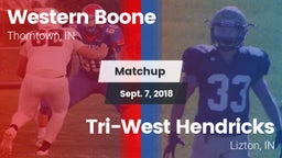 Matchup: Western Boone High vs. Tri-West Hendricks  2018