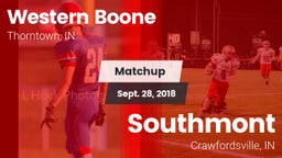 Matchup: Western Boone High vs. Southmont  2018