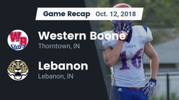 Recap: Western Boone  vs. Lebanon  2018