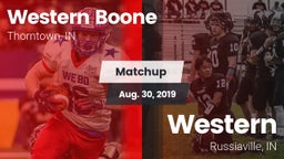 Matchup: Western Boone High vs. Western  2019