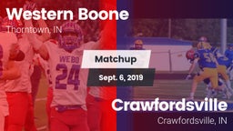 Matchup: Western Boone High vs. Crawfordsville  2019