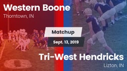 Matchup: Western Boone High vs. Tri-West Hendricks  2019