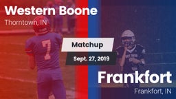 Matchup: Western Boone High vs. Frankfort  2019