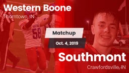 Matchup: Western Boone High vs. Southmont  2019