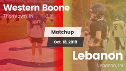 Matchup: Western Boone High vs. Lebanon  2019
