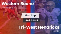 Matchup: Western Boone High vs. Tri-West Hendricks  2020