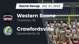 Recap: Western Boone  vs. Crawfordsville  2022