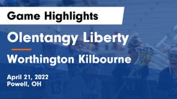 Olentangy Liberty  vs Worthington Kilbourne  Game Highlights - April 21, 2022
