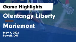 Olentangy Liberty  vs Mariemont  Game Highlights - May 7, 2022