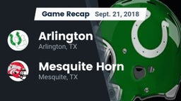 Recap: Arlington  vs. Mesquite Horn  2018