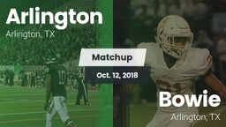 Matchup: Arlington High vs. Bowie  2018