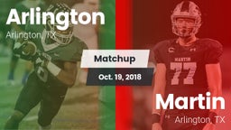 Matchup: Arlington High vs. Martin  2018