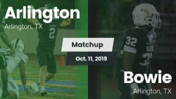 Matchup: Arlington High vs. Bowie  2019