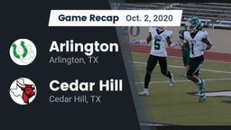 Recap: Arlington  vs. Cedar Hill  2020