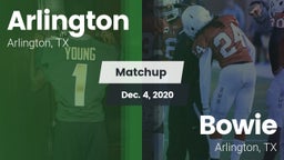 Matchup: Arlington High vs. Bowie  2020