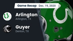 Recap: Arlington  vs. Guyer  2020
