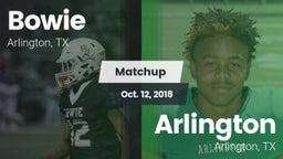 Matchup: Bowie  vs. Arlington  2018