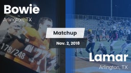 Matchup: Bowie  vs. Lamar  2018