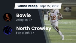 Recap: Bowie  vs. North Crowley  2019