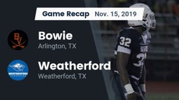 Recap: Bowie  vs. Weatherford  2019